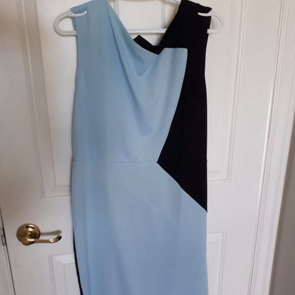 Dress Colour Block Geometric Design - Picture 2 of 6